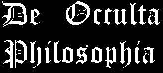 logo De Occulta Philosophia logo De Occulta Philosophia